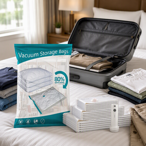 AirBaker Cube Standing Vacuum Storage Bags Vertical Compression Bags Large Capacity for Quilt & Thick Blanket Storage - Product Image 1