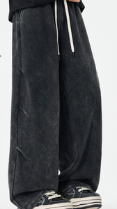 Pantaloni con volant <span class=keywords><strong>e</strong></span> effetto tie-dye. Pantaloni da uomo <span class=keywords><strong>comodi</strong></span>, <span class=keywords><strong>larghi</strong></span>, a gamba dritta <span class=keywords><strong>e</strong></span> ampia con ottima caduta. Pantaloni Casual Versatili da Uomo. - Product Image 5