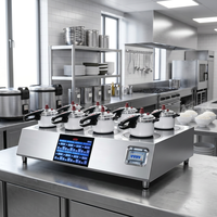 Cuisinière à gaz et électrique en acier inoxydable SEMIKRON, 3000-5000W, multi-brûleurs, allumage électronique, 220V/380V, cuisine d'hôtel