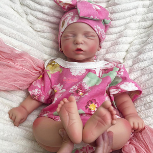 Muñecas Reborn realistas <span class=keywords><strong>de</strong></span> 18 "<span class=keywords><strong>de</strong></span> calidad <span class=keywords><strong>de</strong></span> museo, muñecas <span class=keywords><strong>de</strong></span> <span class=keywords><strong>silicona</strong></span> suave para recién nacidos, niña realista, bebé, Dropshipping Reborn <span class=keywords><strong>de</strong></span> China - Product Image 2