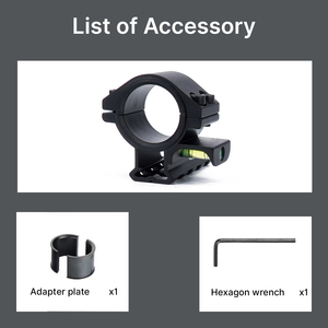 Anneaux de montage de lunette BANGBANG avec niveau à bulle 20 mm – Supports tactiques essentiels pour la chasse - Product Image 5