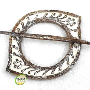 งานฝีมือไม้แกะสลักตกแต่งผนังสไตล์โบราณรูปทรงไม่สม่ำเสมอ - Product Image 1