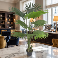 Plante artificielle en pot Areca tropicale réaliste, palmier artificiel pour l'aménagement intérieur et extérieur d'hôtels, la décoration de terrasses et de jardins, taille personnalisée