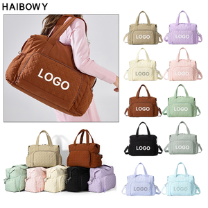 Sac de sport et de voyage HAIBOWY pour femme, couleur unie, grande capacité, léger, sac à bandoulière pour femme, idéal pour la <span class=keywords><strong>maternité</strong></span> - Product Image 1