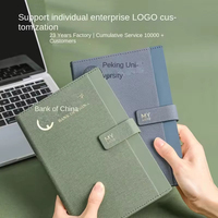 Carnet d'affaires de luxe personnalisable format A5, couleur Morandi, agenda de bureau, reliure spirale, papier sérigraphié pour logo