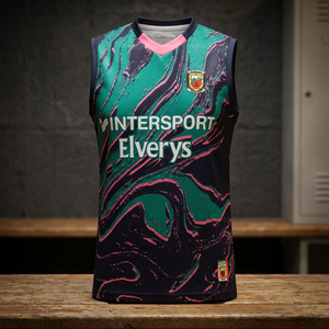 Ensemble de maillots de football personnalisés de haute qualité 100 % polyester, tenue de football gaélique de la meilleure qualité, service OEM pour le style irlandais en stock - Product Image 3