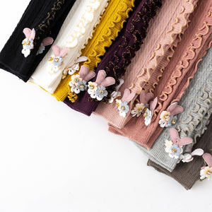 女の子のための子供用サイドパネル弾性レギンス-春/秋クロスボーダー新しいスタイルストレッチファッショナブルなベースレイヤータイツ - Product Image 4