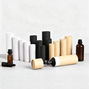 Custom Paper Tube Packaging Cosmetic Perfume Essential <b>Oil</b> <b>Bottle</b> Cardboard Recyclable Kraft Tube Cylinder Packaging Box - Product Image 1