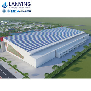 هنجر طائرات صناعي كبير من الهياكل الفولاذية، تصميم مبنى هنجر طائرات معدني بهيكل فولاذي - Product Image 3