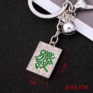 Creative Casino Keychain Bling Metal Crystal Keychain Luck Hair Resin Key Chains <strong>Cute</strong> <strong>Keyring</strong> Woman Bag Pendant Mahjong Keychain - Product Image 3