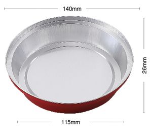 ถ้วยอลูมิเนียมฟอยล์สำหรับอบเค้กพร้อมฝาปิดแม่พิมพ์ชีสเค้กกลมขนาด8ออนซ์250มล. - Product Image 4