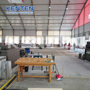 Grande tente d'atelier, grande tente de chantier de construction en métal de 40 x 80, structure de tente industrielle, carpas modulares industrielles - Product Image 1