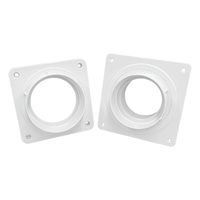 Raccord flexible composite carré-rond pour conduit d'air, connecteur de boîte de distribution d'air, joint de conduit d'évacuation de climatiseur portable
