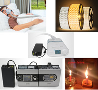 Paket Baterai Lithium Ion Isi Ulang 12V DC dan 5V USB 2 Port Output, Baterai Portabel 12V dengan Pengisi Daya Nirkabel