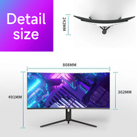 Computadora de Escritorio Monobloque Todo en Uno de 34 Pulgadas con Pantalla Curva 4K, Core I7 I9, Precio Económico