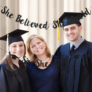 Banner di laurea per ragazze <span class=keywords><strong>2022</strong></span> che credeva di poterlo fare così ha fatto bandiera decorativa Pull - Product Image 6