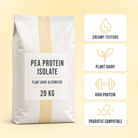 Poudre d'isolat de protéines de pois non aromatisée, végétalienne, à base de plantes, sans gluten, sans soja, pour la récupération musculaire, la musculation et l'énergie