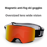 Nouvelles lunettes de ski cylindriques magnétiques en stock Double couche anti-buée lunettes de ski en plein air pour hommes et femmes lunettes de soleil