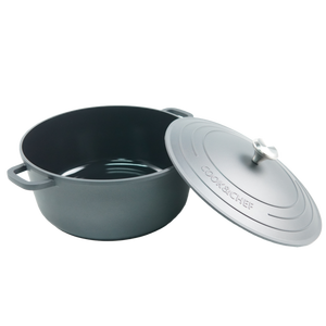 Marmite à fond épais antiadhésive en aluminium moulé sous pression, grande capacité, pour cuisinière à gaz, cuisinière à induction, restaurant, foyer, pot à soupe - Product Image 3