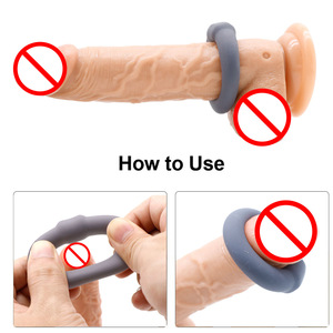 <span class=keywords><strong>Anneau</strong></span> Pénien en Silicone Médical pour Retarder l'Éjaculation Masculine – Jouet Sexuel pour Intensifier l'Affection du Couple - Product Image 5