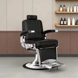 DM Beauty Hair Salon Chair Barber Chair Vintage Pvc Leather Salon Furniture Barber Chair Wholesale Price - Product Image 1