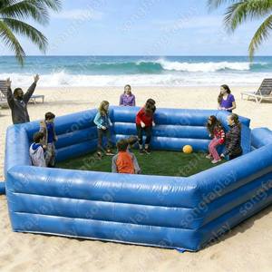 Structure gonflable robuste pour jeu de <span class=keywords><strong>Gaga</strong></span> <span class=keywords><strong>Ball</strong></span>, terrain de jeu gonflable, château gonflable, aire de jeux gonflable, équipements de parc d'attractions - Product Image 4