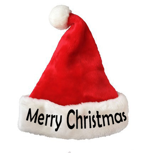 Chapeaux <span class=keywords><strong>de</strong></span> Noël en peluche rouge promotionnels bon marché avec logo personnalisé pour l'hiver - Product Image 3
