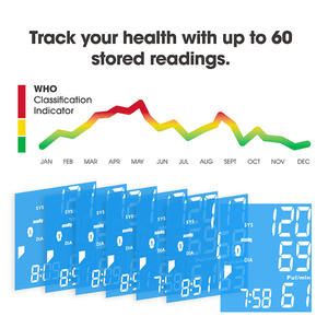 TRANSTEK Portátil e leve Display LCD BP Aparelho De Pulso Automático Digital Pressão Arterial Verificando Monitor Máquina - Product Image 3