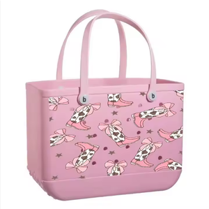 Bolsa de Playa de Goma EVA Personalizada de Fábrica, Multitamaño, Gran Capacidad, Impermeable, Estilo Hueco, con Logotipo, Patrón <span class=keywords><strong>y</strong></span> Dijes Personalizados - Product Image 3