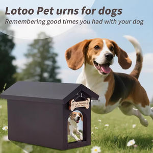 Urnes pour chiens de compagnie, urne en bois pour cendres, boîte à souvenirs avec cadre photo et crochet pour médaille d'identification 8,4 "x5,5", cadeau commémoratif pour animaux de compagnie disparus - Product Image 6