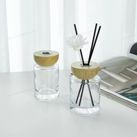 Bouteille diffuseur de parfum en verre transparent vide – pour aromathérapie domestique, logo personnalisé, moderne, très vendue, 100 ml, OEM/ODM