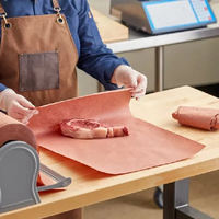 Rouleau de papier de boucher imprimé Sublimation biodégradable étanche Barbecue papier Kraft pour emballer la viande