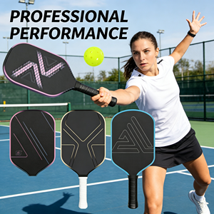 Balanced fiberglass <b>pickleball</b> <b>racket</b>, sturdy and wear-resistant. Lightweight for indoor outdoor bulk OEM. - Product Image 2