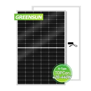 绿森太阳能电池板420W 425W 430W 435W 440W太阳能电池板半电池单色太阳能电池板