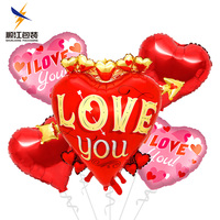 Joyeux Jour de la Saint-Valentin, ballons en aluminium en forme de cœur d'amour, ballons en feuille de dessin animé pour la remise des diplômes, la rentrée scolaire, le mariage, écologiques