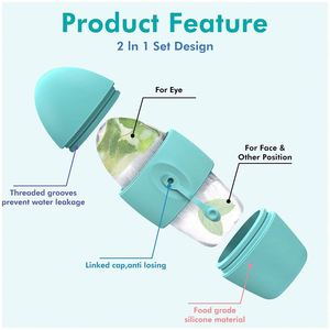 Silicone Ice <b>Cube</b> Mold for Face Beauty Cold Therapy-Reusable Tray UV 2-in-1 Design for Wrinkle Reduction Skin Care Injury Relief - Product Image 2