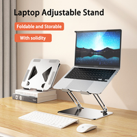 Support portable pliable pour ordinateur portable, réglable en hauteur, en acier carbone, pour Macbook/tablette
