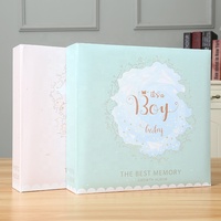 Álbum de Fotos para Bebés Lerp&6inch 4x6 con 200 Bolsillos y Espacio para Notas, Álbum de Crecimiento del Bebé, Cuaderno de Fotos