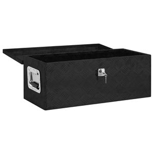 Boîte de rangement en aluminium noir 27,6''x12,2''x10,6'' - Boîtes à outils - Product Image 2