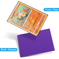 Vente en gros de protège-cartes standard de 66 * 91 MM, couleur unie, finition mate, pour cartes de sport, de baseball, de jeu et de collection (TCG)