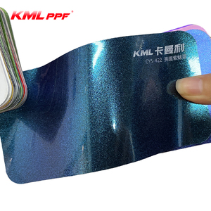 Vinilo Adhesivo para Automóviles Color Azul Camaleón Mate Morado, con Efecto Burbuja Libre - Product Image 2