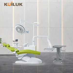 Basic Model Dental Unit Chair with Hygiene Instrument Holder FoShan Factory