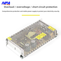 Alimentation centralisée à découpage 120W, entrée AC 110/220V, sortie simple 12V 10A, pour usage industriel (caméras IP, éclairage LED en bande)