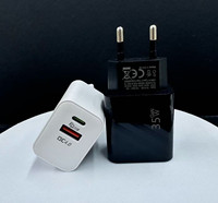 Adaptateur secteur USB-C PD QC4.0 à double port GAN 35W, charge rapide originale pour téléphone portable et tablette