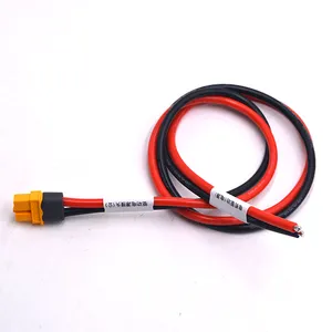 Factory Custom XT30,XT60 XT90 XT120 lithium battery cables XT60H-F female with 12AWG silicone wire cable assembly