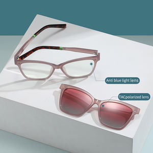 Gafas de Sol de Montura Completa para Mujer, Diseño 2026, Ultraligeras, TR90, Polarizadas, con Clip Magnético para Conductoras, Color Rosa, Protección UV400 - Product Image 5