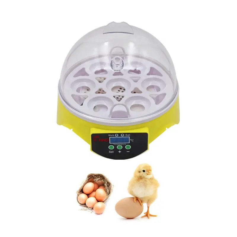 Mesin Penetas Telur Mini Otomatis Penuh, Mesin Penetas Unggas, Inkubator Telur 7 Anak Bebek Mini Otomatis Penuh, Mesin Penetas Telur