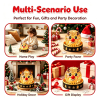 Boîte mystère de Noël en forme de boulette, jouet sensoriel anti-stress à presser, mignon et festif, idéal pour les cadeaux de fête en gros