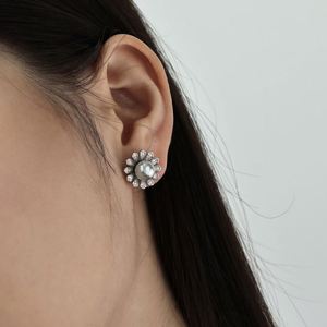 Dylam Elegant Design Hypoallergenic S925 <b>Silver</b> Rhodium Plated Shell Pearl 5A Zirconia <b>Necklace</b> Earrings Ring Women Jewelry <b>Set</b> - Product Image 5