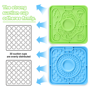 Tapis à lécher pour chien en silicone de qualité alimentaire avec ventouse puissante, imperméable, distributeur de friandises lent pour le bain, le toilettage et le soulagement de l'anxiété - Product Image 2
